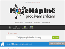 Tablet Screenshot of mojenaplne.cz
